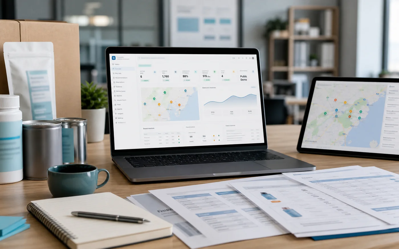 ProcureIQ synthetic procurement command-center context